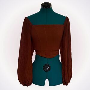 Urban Outfitters Burnt Orange Cropped Top | Sz S